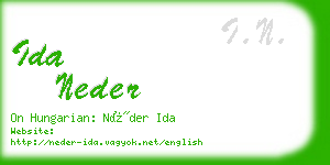 ida neder business card